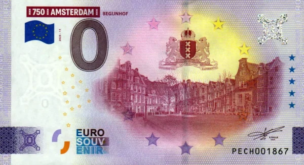 750 Jaar Amsterdam 2025-11 0 euro souvenir netherlands