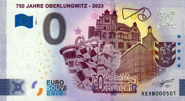 750 Jahre Oberlungwitz – 2023 2023-1 0 euro souvenir banknotes germany
