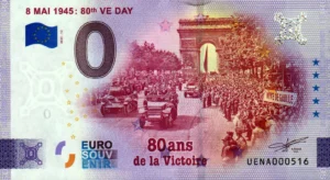 8 Mai 1945 80th Ve Day 2025-12 0 euro souvenir banknotes france