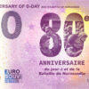 80th Anniversary of D-Day 2024-8 0 euro souvenir banknotes france