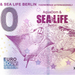 AQUADOM SEA LIFE BERLIN 2019-1 0 euro souvenir bankovka slovensko zero euro banknote