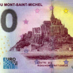 Abbaye du Mont-Saint-Michel 2023-3 0 euro souvenir banknotes france