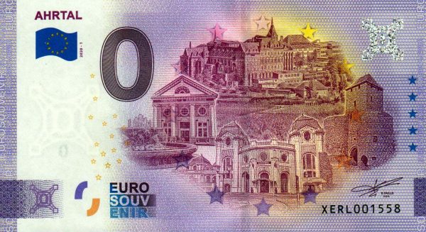 Ahrtal 2020-1 0 euro souvenir banknotes billet schein