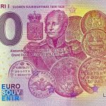 Aleksanteri I 2020-1 0 euro souvenir banknotes