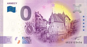 Annecy 2022-1 0 euro souvenir banknotes france