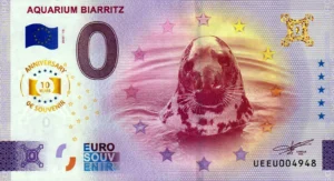 Aquarium Biarritz 2025-13 0 euro souvenir france anniversary