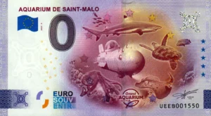 Aquarium de Saint-Malo 2025-5 0 euro souvenir banknotes france