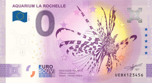 Aquarium la Rochelle 2024-8 Rascasse 0 euro souvenir france