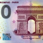 Arc de Triomphe – Paris 2023-2 0 euro souvenir banknotes france