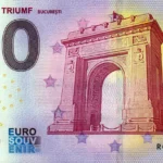 Arcul de Triumf 2024-1 Bucuresti 0 euro souvenir banknotes romania