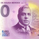Aristides de Sousa Mendes 2021-1 0 euro souvenir banknote portugal