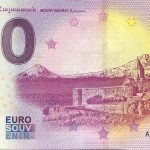 Arménia 2019-1 0 euro souvenir banknote mount ararat