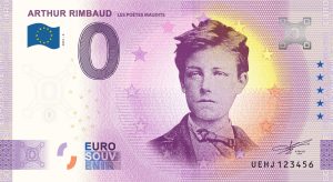 Arthur Rimbaud 2021-6 0 euro souvenir banknotes zeroeuro france billet
