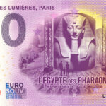 Atelier des Lumières, Paris 2024-7 L'Egypte des Pharaons 0 euro souvenir france banknotes