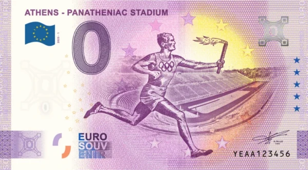 Athens – Panatheniac Stadium 2025-1 0 euro souvenir greece banknotes