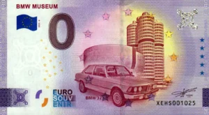 BMW Museum 2025-8 0 euro souvenir banknotes germany