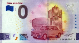 BMW Museum 2025-9 0 euro souvenir banknotes germany