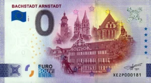 Bachstadt Arnstad 2024-1 0 euro souvenir banknotes germany