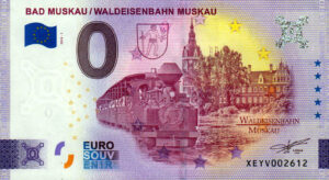 Bad Muskau Waldeisenbahn Muskau 2024-1 0 euro souvenir banknotes germany
