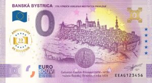 Banská Bystrica 2025-4 anniversary 0 euro souvenir bankovka slovensko