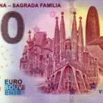 Barcelona – Sagrada Familia 2025-3 0 euro souvenir banknotes spain