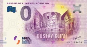 Bassins de Lumiéres, Bordeaux 2020-1 0 euro souvenir banknote billet france