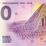 Baťovany - partizanske 2018-1 zero euro slovakia banknote 0 euro souvenir slovensko