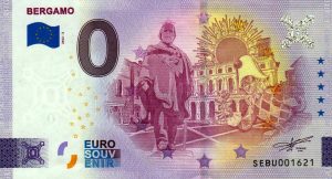 Bergamo 2022-2 0 euro souvenir italy banknotes