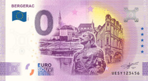 Bergerac 2024-1 0 euro souvenir banknotes france