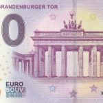 Berlin Brandenburger Tor 2019-1 0 euro souvenir schein germany