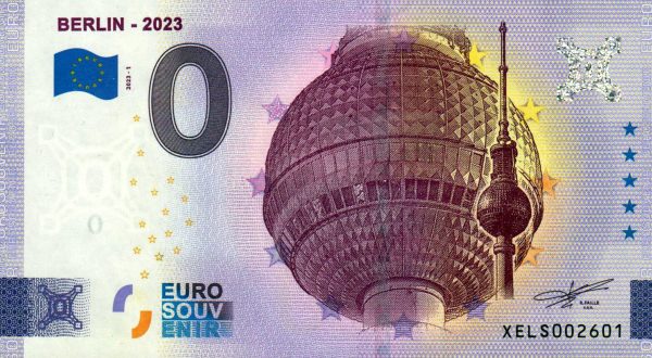 Berlin – 2023 2023-1 0 euro souvenir germany banknotes
