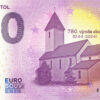 Biely Kostol 2024-1 0 euro souvenir bankovka slovensko