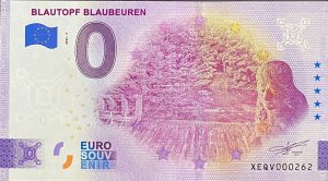 Blautopf Blaubeuren 2023-3 0 euro souvenir banknotes germany
