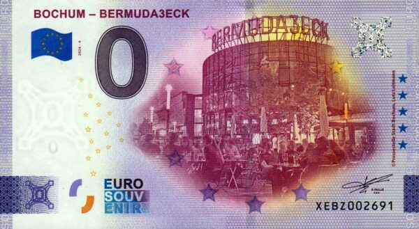 Bochum – Bermuda3eck 2024-4 0 euro souvenir banknotes germany