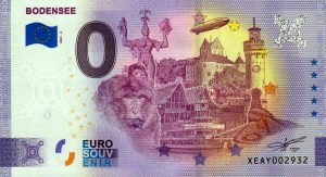 Bodensee 2021-2 0 euro souvenir banknotes germany