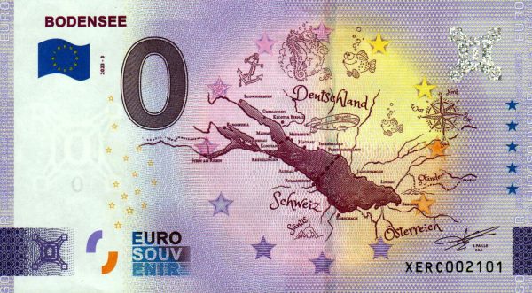 Bodensee 2023-3 0 euro banknote germany