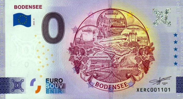 Bodensee 2024-8 0 euro souvenir banknotes germany