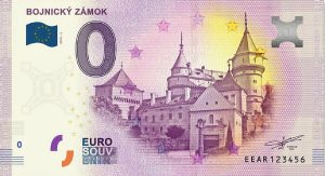 Bojnický zámok 2019-2 0 euro souvenir castle Bojnice