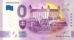 Bratislava 2024-2 0 euro souvenir bankovka slovensko