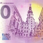 Bratislava 2024-4 Michalská brána 0 euro souvenir bankovka slovensko