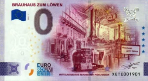 Brauhaus zum Lowen 2025-1 0 euro souvenir banknotes germany