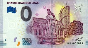 Braunschweiger Lowe 2019-1 0 euro souvenir zero euro banknote