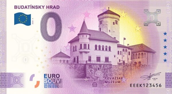 Budatínsky hrad 2024-4 0 euro souvenir bankovka slovensko