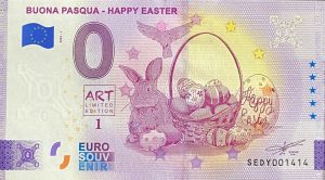 Buona Pasqua – Happy Easter 2022-1 0 euro souvenir italy banknotes