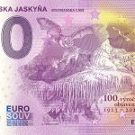 Bystrianska jaskyňa 2023-5 0 euro souvenir bankovka slovensko