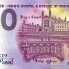 Cambridge – King's Chapel & Bridge of Sighs 2023-13 0 pound souvenir banknote britain
