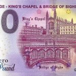 Cambridge – King's Chapel & Bridge of Sighs 2023-13 0 pound souvenir banknote britain