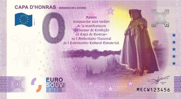 Capa D'Honras 2023-2 0 euro souvenir banknotes spain