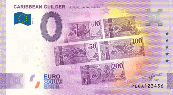 Caribbean Guilder 2025-2 0 euro souvenir netherlands