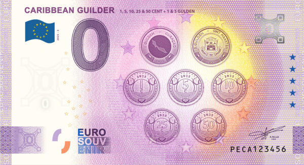 Caribbean Guilder 2025-3 0 euro souvenir netherlands